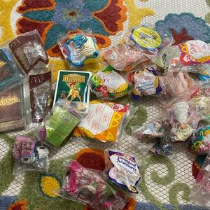 Lot of 22 McDonalds Toys- Disney, Muppets, Barbie, Cabbage Patch Dolls, etc!